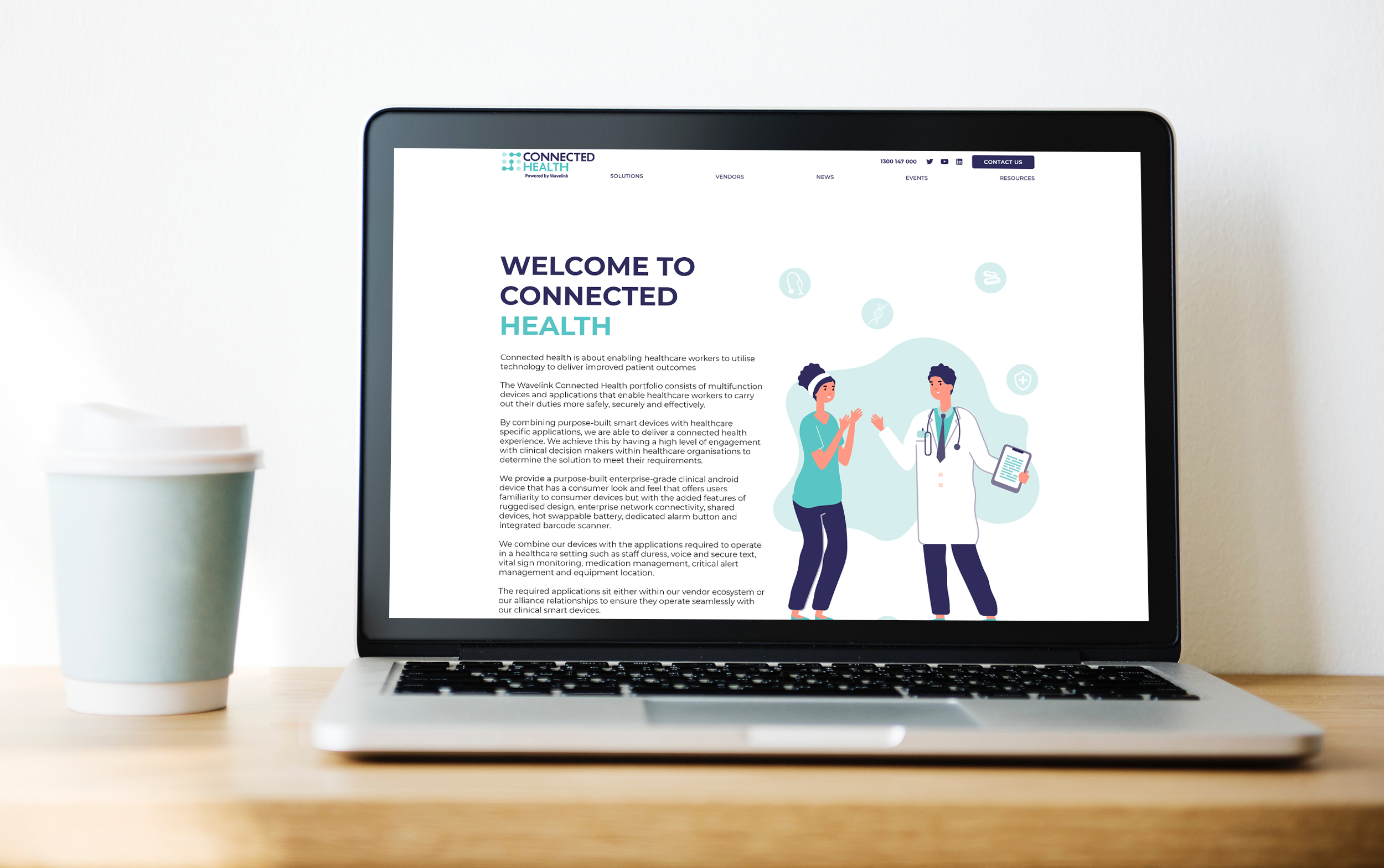 Connected Health Website Design